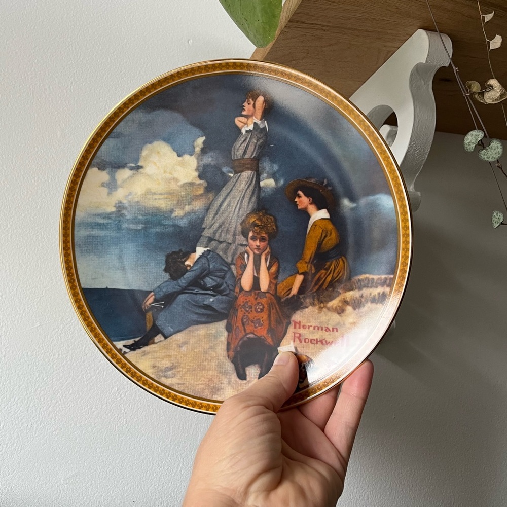 Norman Rockwell Knowles plate